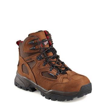 Red Wing TruHiker 6-inch Safety Toe - Bordove Nepremokave Topanky Panske, RW143SK